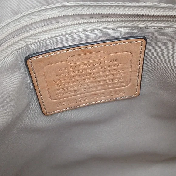 Coach Multi Color Plaid Tattersall Larger Crossbody Bag with Tan Leather Accents - Picture 11 of 17